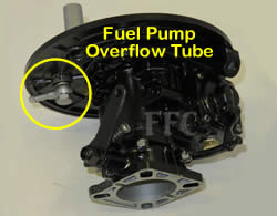 Picture of Volvo Penta Solex 44PA1 carburetor with Fuel Pump Overflow Tube