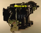 Picture of Y38-84M 2 barrel MerCarb marine carburetor with linkage