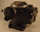 Picture of Y39-4 2 barrel Rochester 17057132 marine carburetor with choke on top and two idle mixture screws