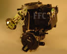 Picture of Y39-5AE 2 barrel Rochester 17086107 marine carburetor with hot air or eletric choke located at bottom of carburetor for 4 cylinder applications