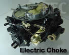 Picture of Y40-1E Rochester Quadrajet marine carburetor with electric choke