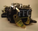 Picture of Y40-2BE Rochester Quadrajet marine carburetor with throttle linkage
