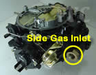 Picture of Y40 Rochester Quadrajet marine carburetor with side gas inlet