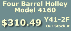 Y41-2F four barrel Holley Model 4160 marine carburetor for Ford Inboard, OMC and Volvo Penta